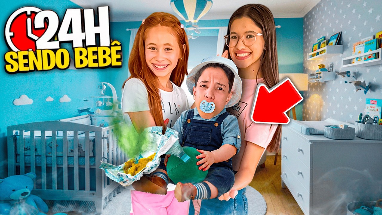HENRIQUE VIROU BEBÊ POR 24 HORAS E DEU MUITO TRABALHO!