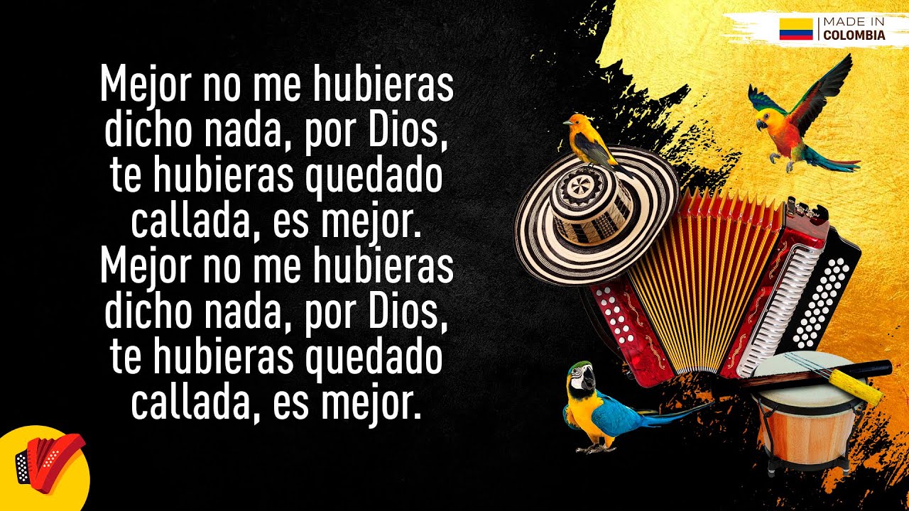 Es Mejor No Decirlo, Farid Ortiz, Video Letra - Sentir Vallenato