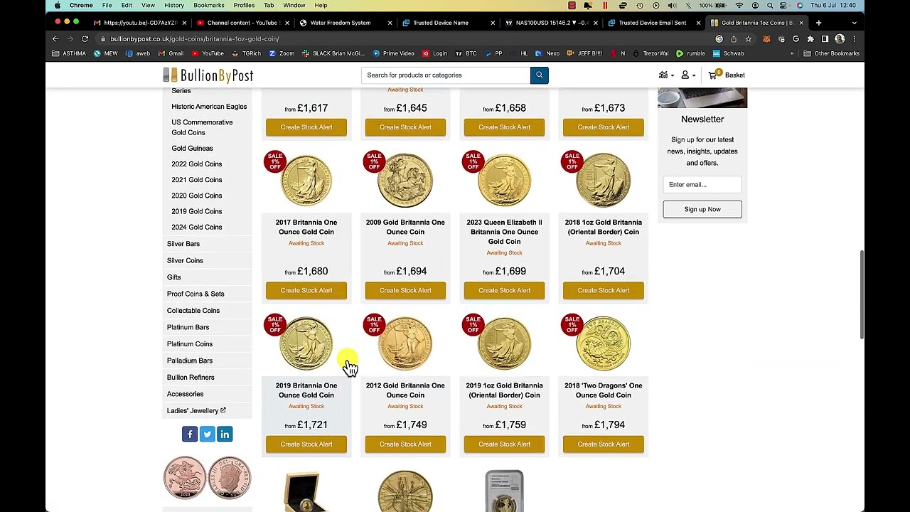 A Guide to BULLION BY POST by John Piper