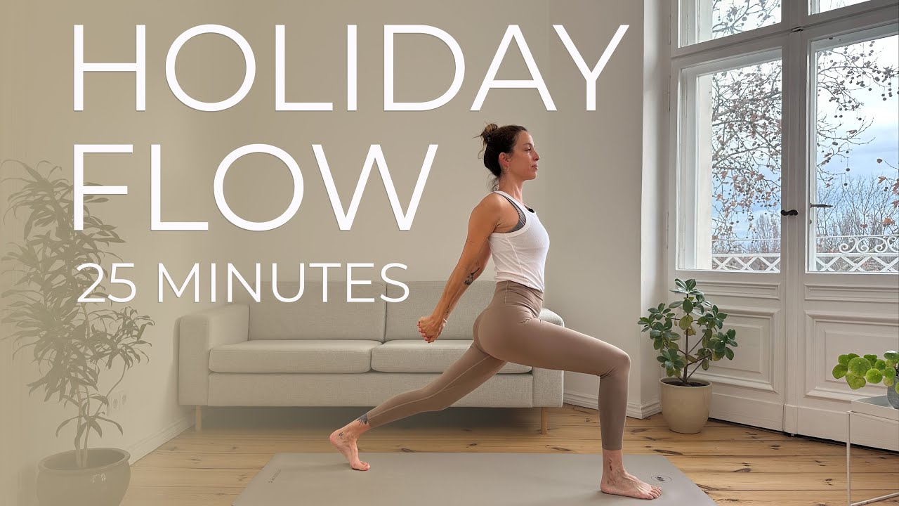 Holiday Yoga Flow to Move and Rest | 25 Min Vinyasa Flow