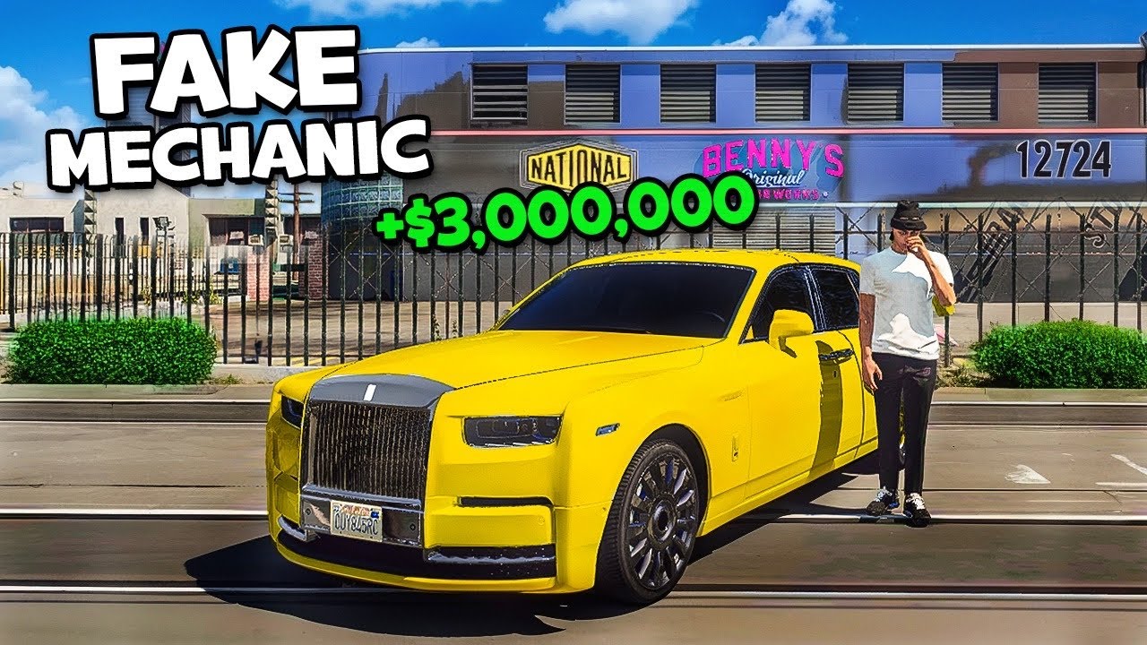 Stealing Cars as Fake Mechanic in GTA 5 RP..