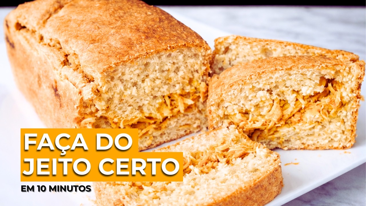 Pão recheado mais Rápido e Prático do mundo! Você vai querer fazer sempre!