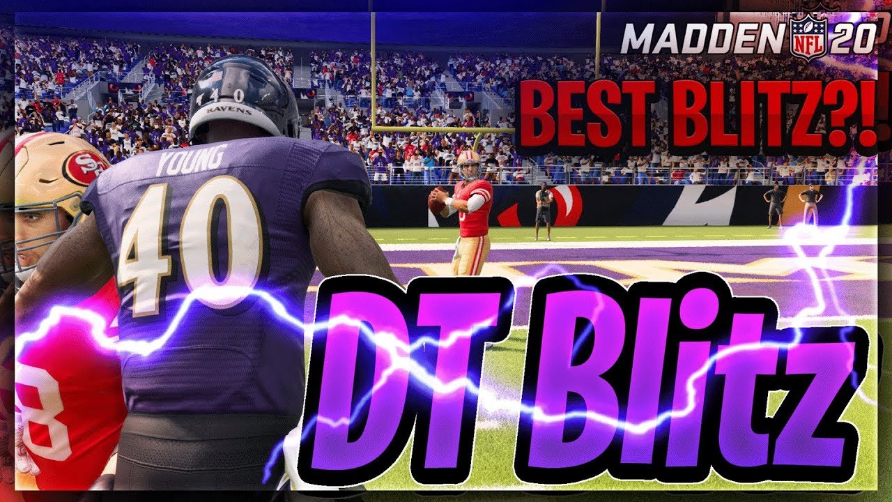 MADDEN 20 DT B GAP BLITZ 🔥 RAVENS DEFENSE HAS UNIQUE BLITZES