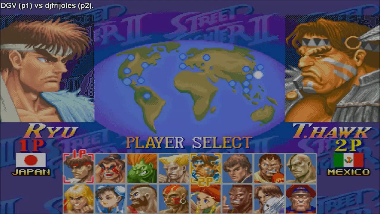 [HD] - Fightcade - Super Street Fighter 2 Turbo - DGV(USA) Vs Djfrijoles(MEX)