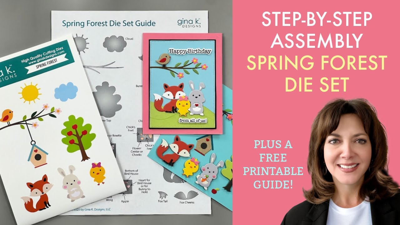 Step-by-Step Assembly - Spring Forest Die Set + FREE DOWNLOAD!