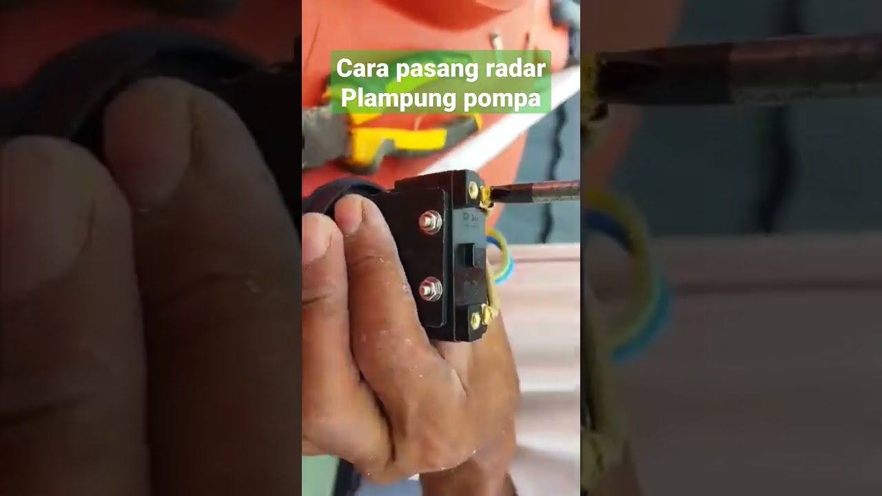 cara memasang radar plampung otomatis pompa