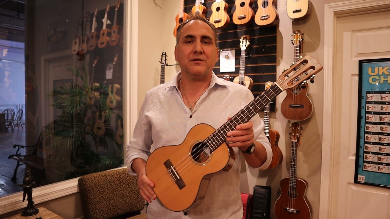KALA KA-SCAC-T5 SOLID CEDAR, ACACIA GLOSS 5 STRING TENOR UKULELE