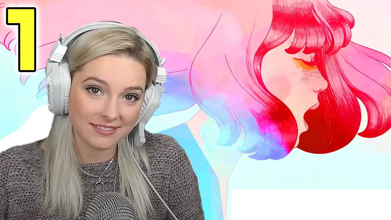 This Game Is Relaxing Yet Emotional - Gris Full Playthrough Blind Reaction Let's Play Intro Pt 1