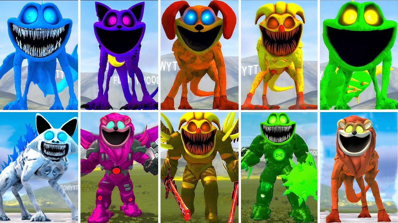 ALL GODZILLA TITAN SMILING CRITTERS POPPY PLAYTIME CHAPTER 3 In Garry's Mod!