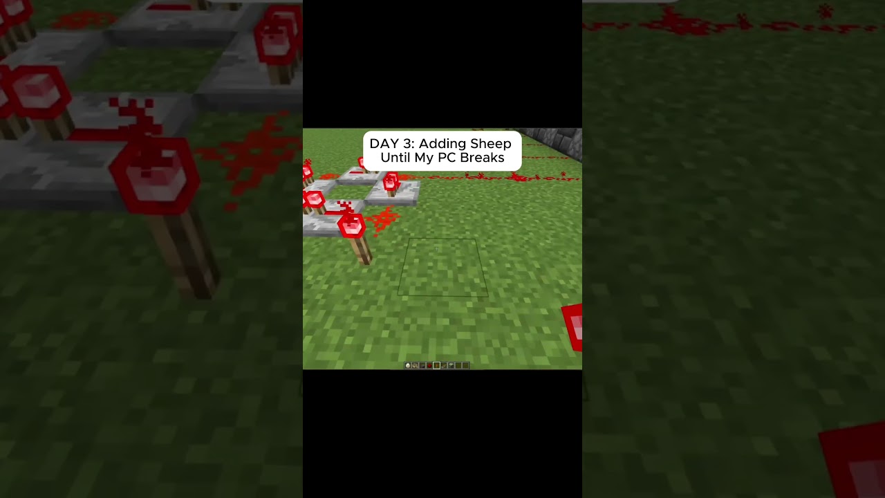 DAY 3: Adding Sheep #minecraft #mincraftshorts #sheep