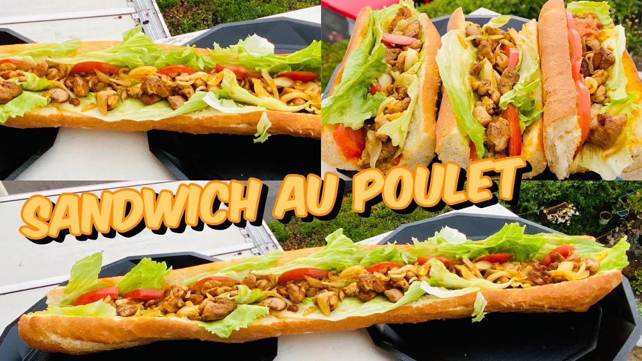SANDWICH AU POULET MARINÉ AUX ÉPICES INDIENNE - SANDWICH AU POULET XXL
