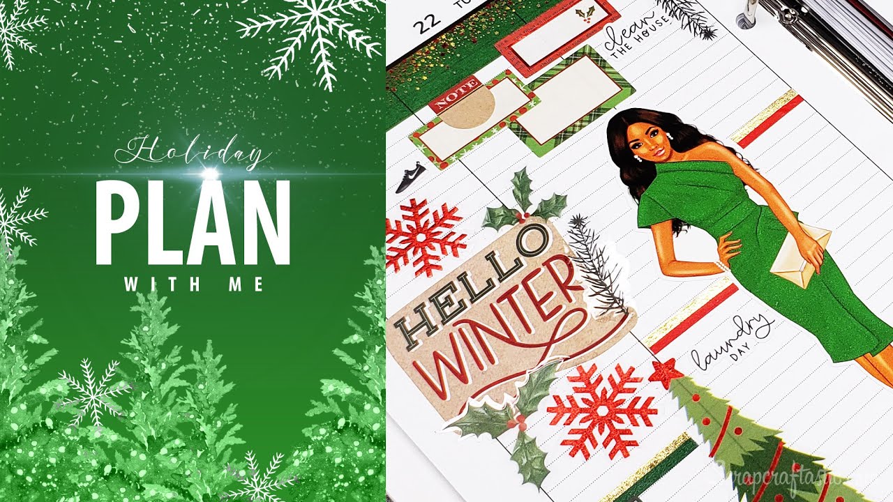 Holiday PLAN WITH ME Everyday Planner Weekly Planner Challenge