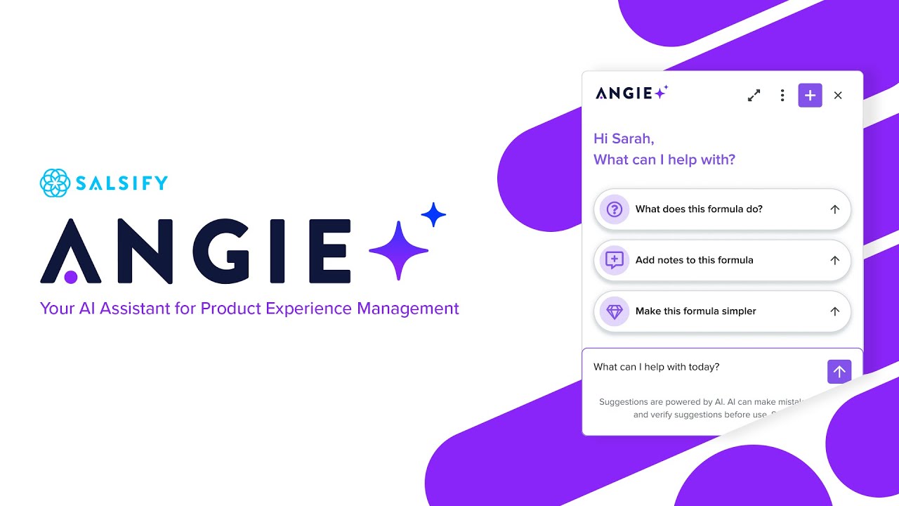 Salsify Angie: Your AI Assistant for Product Experience Management