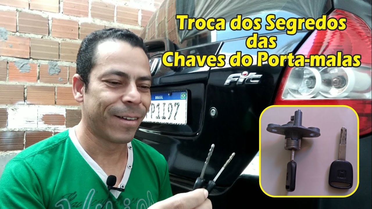 Troca do Segredo da Chave do Porta-Malas - Honda Fit [PASS A PASSO]