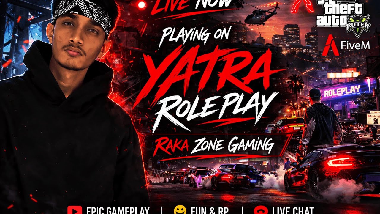 🚨 LIVE FiveM RP on Yatre Roleplay | Chaos Begins with Rakazone Gaming! 🔥
