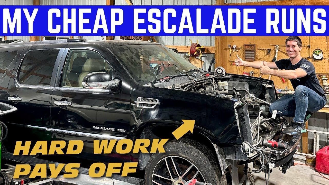 My CHEAP Escalade Finally RUNS (On It's 3rd Engine)