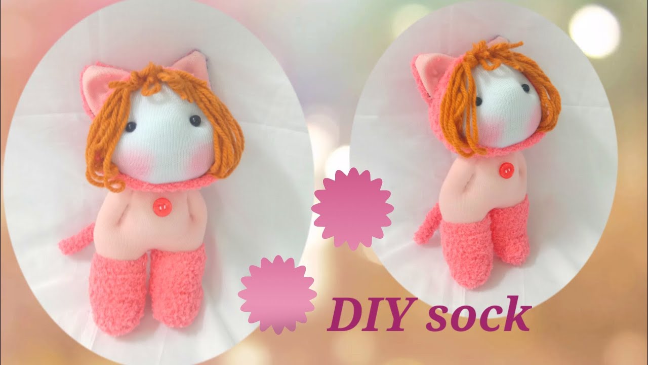 ตุ๊กตาถุงเท้าEp.46  DIY sock doll