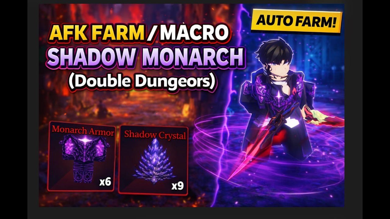 HOW TO AFK FARM FOR SHADOW MONARCH (Noob Friendly) Sailor Piece