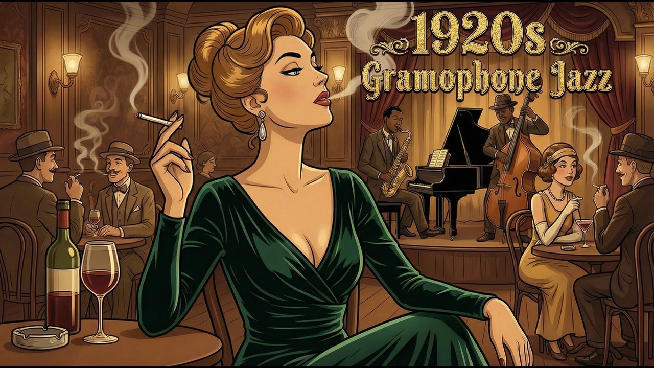 1920s Vintage Jazz Music | 1 Hour of Smoky Speakeasy Blues | Antique Record Texture