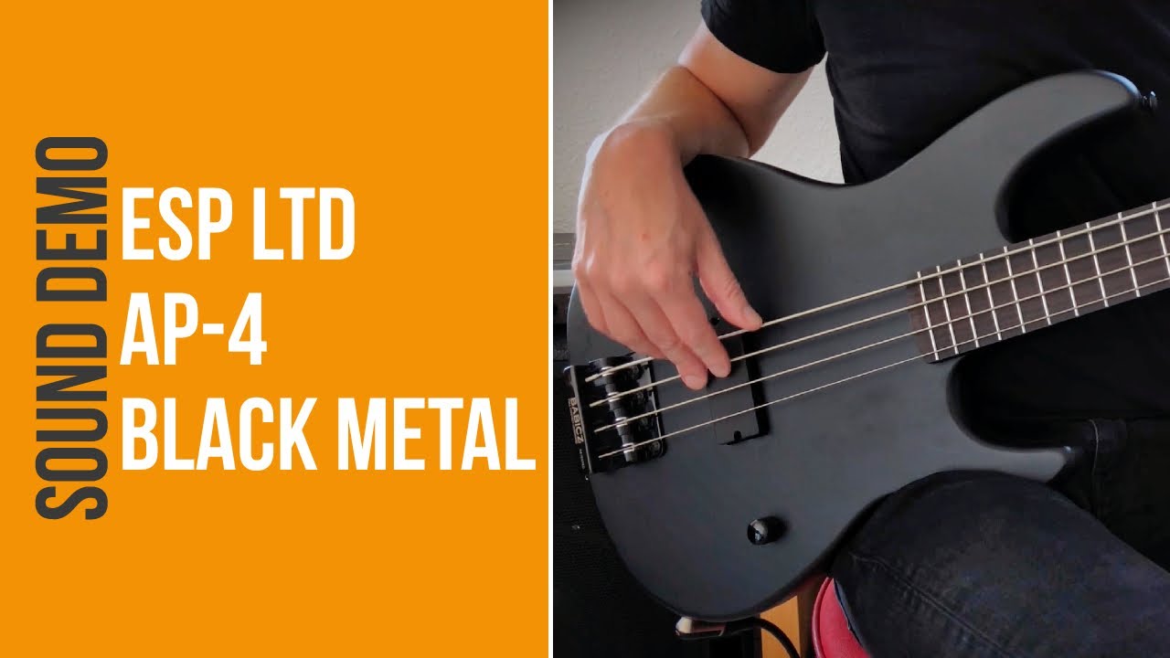 ESP LTD AP4 Black Metal - Sound Demo (no talking)