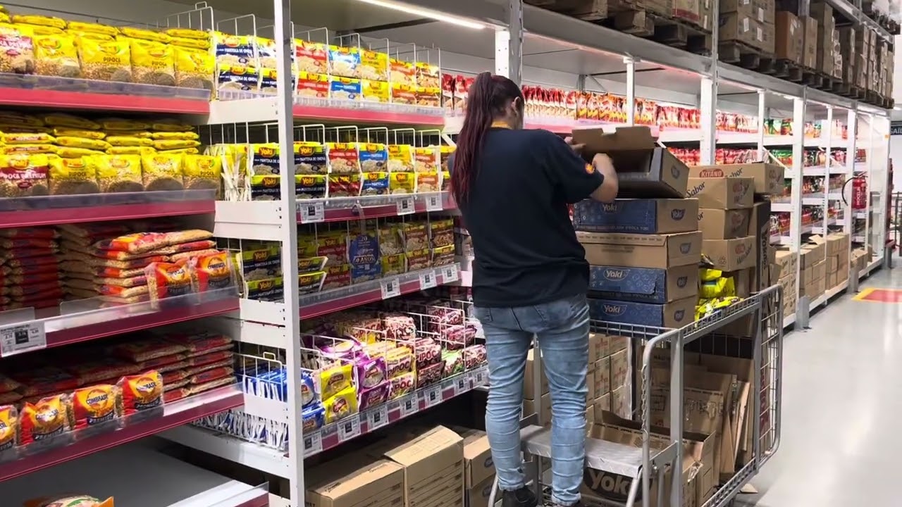 Rotina de um promotor de vendas da General Mills.