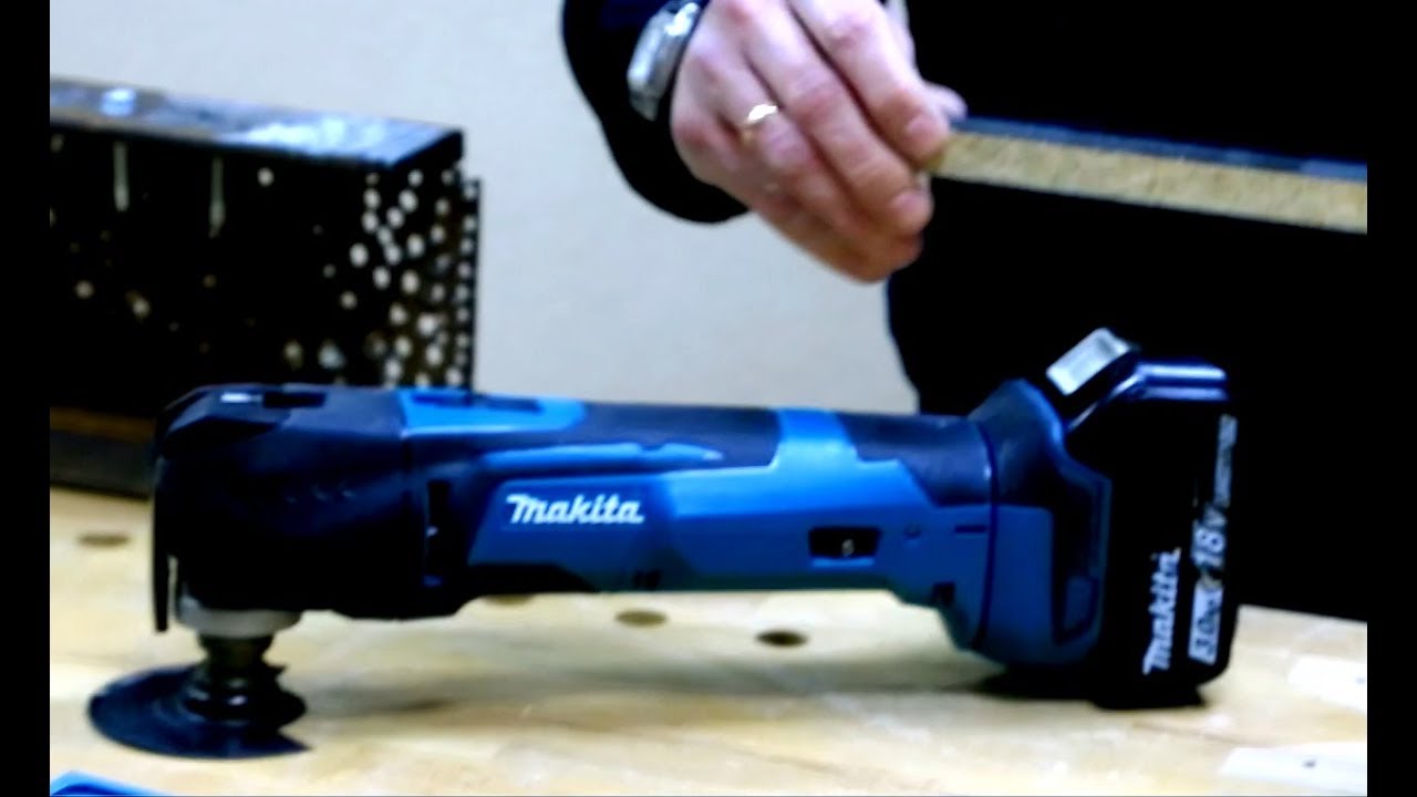 Аккумуляторный мультитул  Makita DTM51Z   тест в работе ( Multi Tool)
