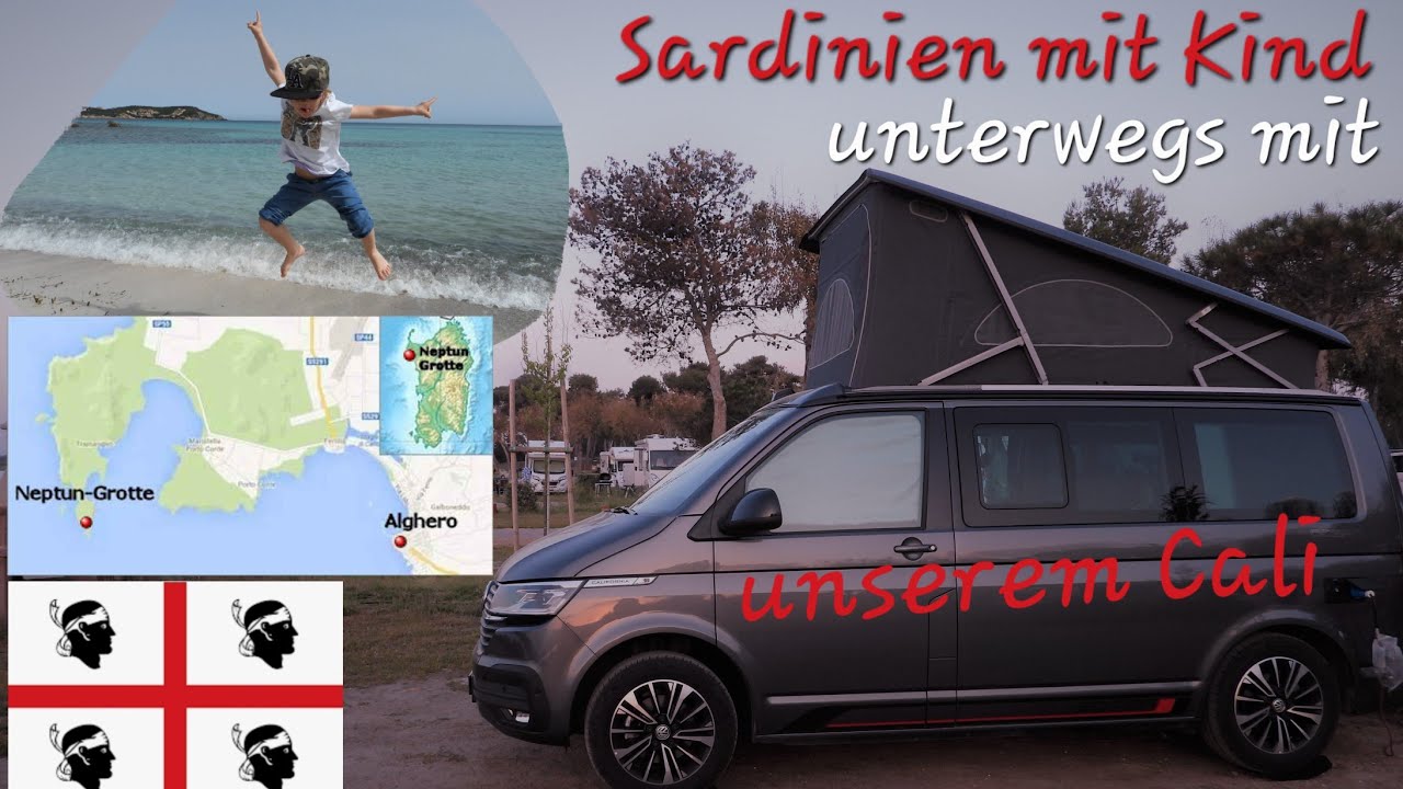 VW California Ocean T6.1 on tour in Sardinien mit Kind  🇮🇹 Teil 5 🇮🇹 Laguna Blu * Alghero * Grotte