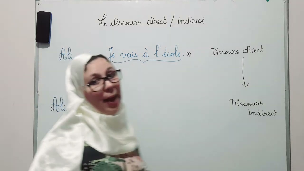 Le discours direct et indirect دخلوا تفهموا الدرس مزياااان