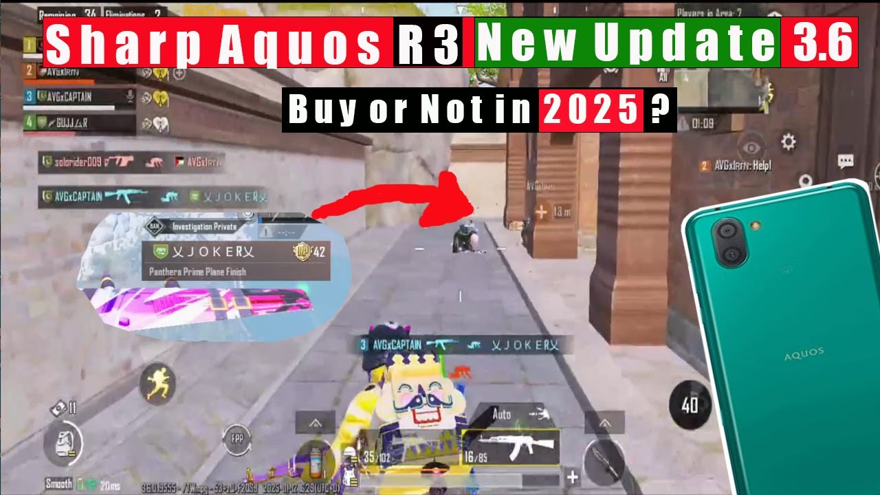 Sharp Aquos R3 🔥 | 60Fps Gameplay New Update 3.6 No Lag | PUBG MOBILE