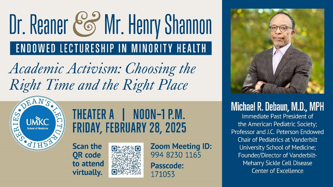 2025 Dr. Reaner & Mr. Henry Shannon Lectureship in Minority Health