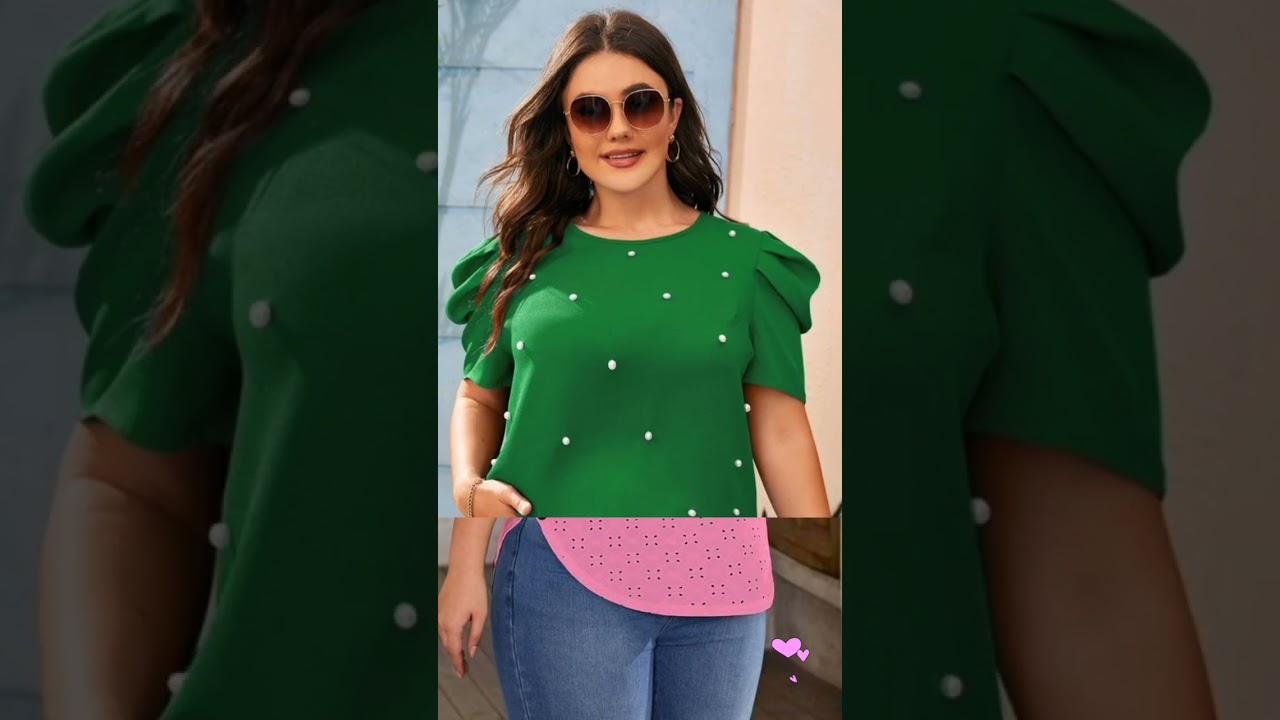 MODELOS DE BLUSAS BONITAS CON ESTILO PARA MUJERES CURVYS O GORDITAS #shorts