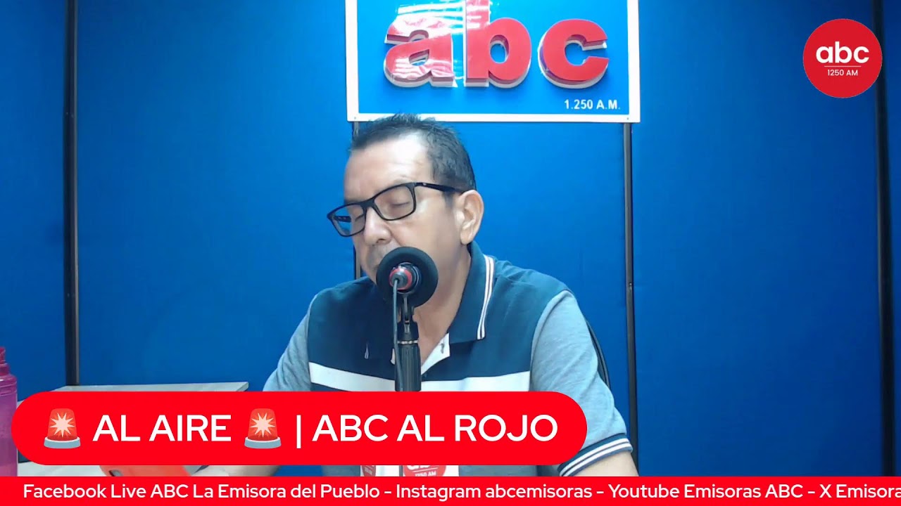 #ABCALROJO � Conduce: Osvaldo Castilla Rojas 21 DE ENERO 2026 ABC La Emisora del Pueblo 1.250 AM