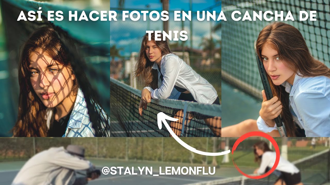 As&iacute; es hacer FOTOS en una cancha de TENIS @stalyncraft32