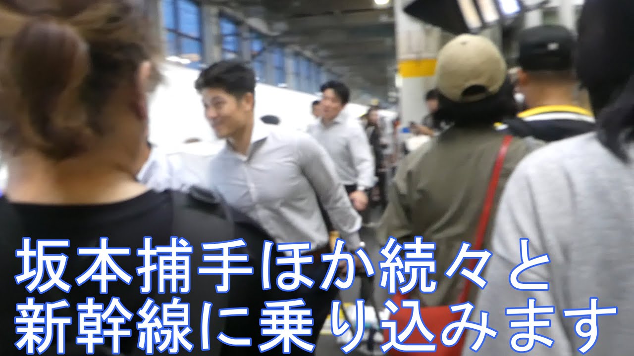 【広島駅】2023年9月16日　阪神タイガース　試合終了後新幹線移動の風景