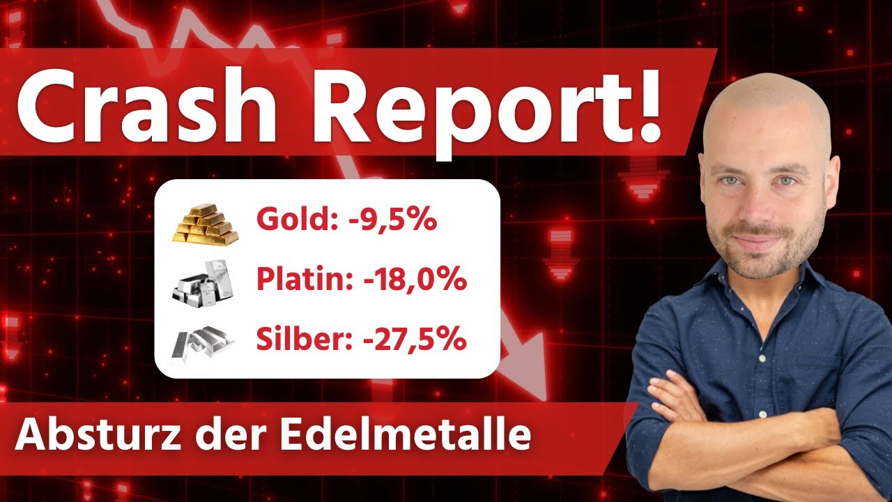 Rekord Crash der Edelmetalle - historische Korrektur bei Gold, Silber und Platin
