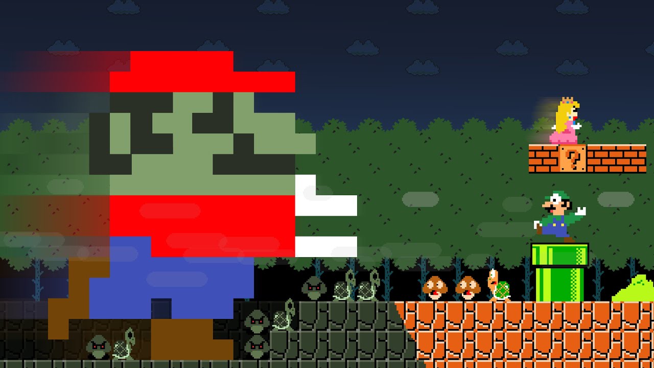 Cat Mario: Evolution of Mario causes everything Mario touches turn into Zombie Never Stop Growing up