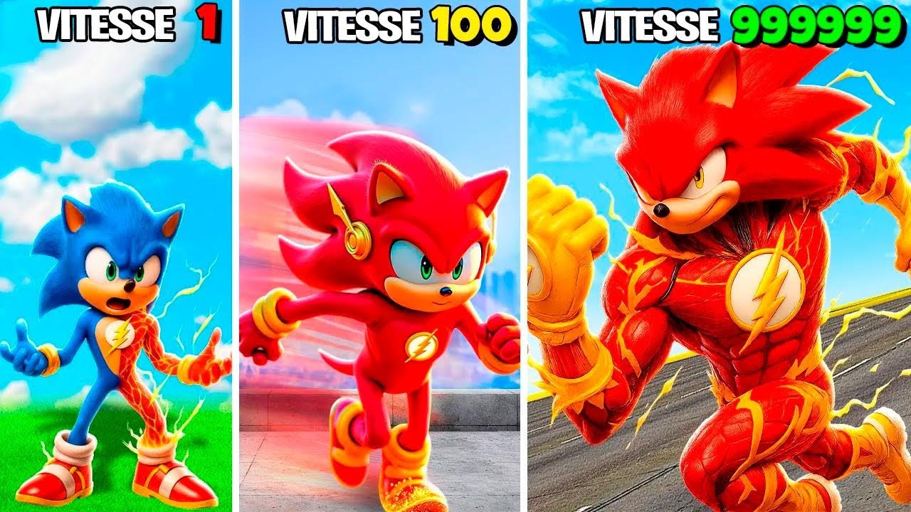 On booste FLASH SONIC dans GTA 5 ! (mod Sonic le film)