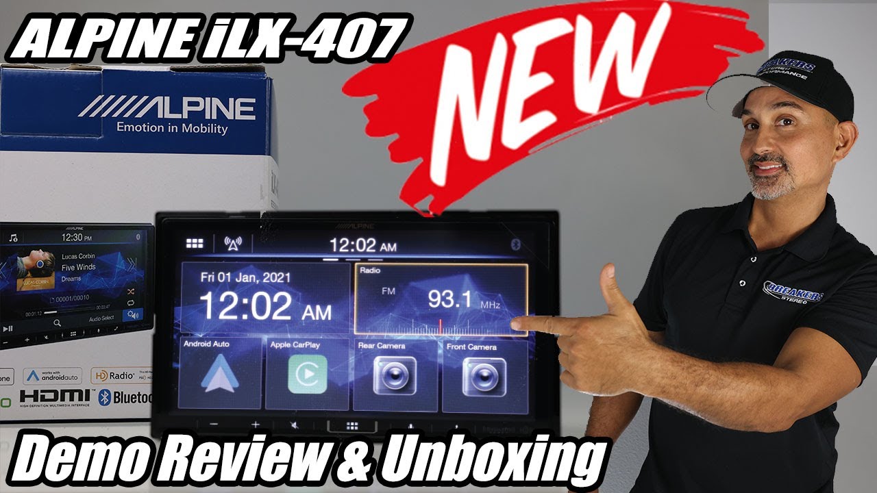 NEW! Alpine iLX-407 Double Din 7