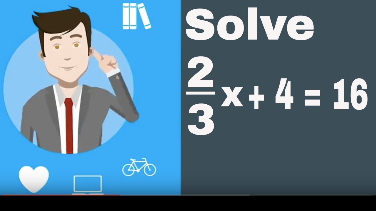 Solving two-step equations involving fractions