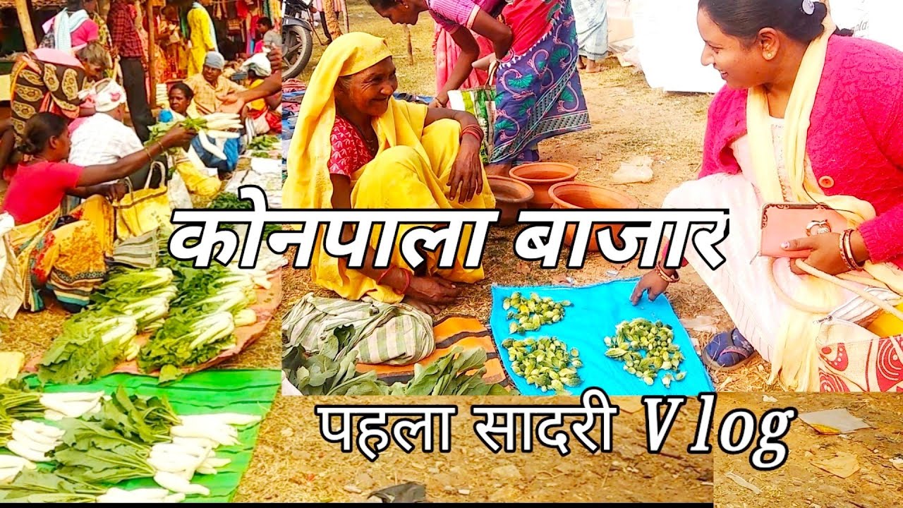 कोनपाला बाजार सिमडेगा/Konpala Tribal Market Of Jharkhand/#सादरी ब्लॉग/#marybarlavlog