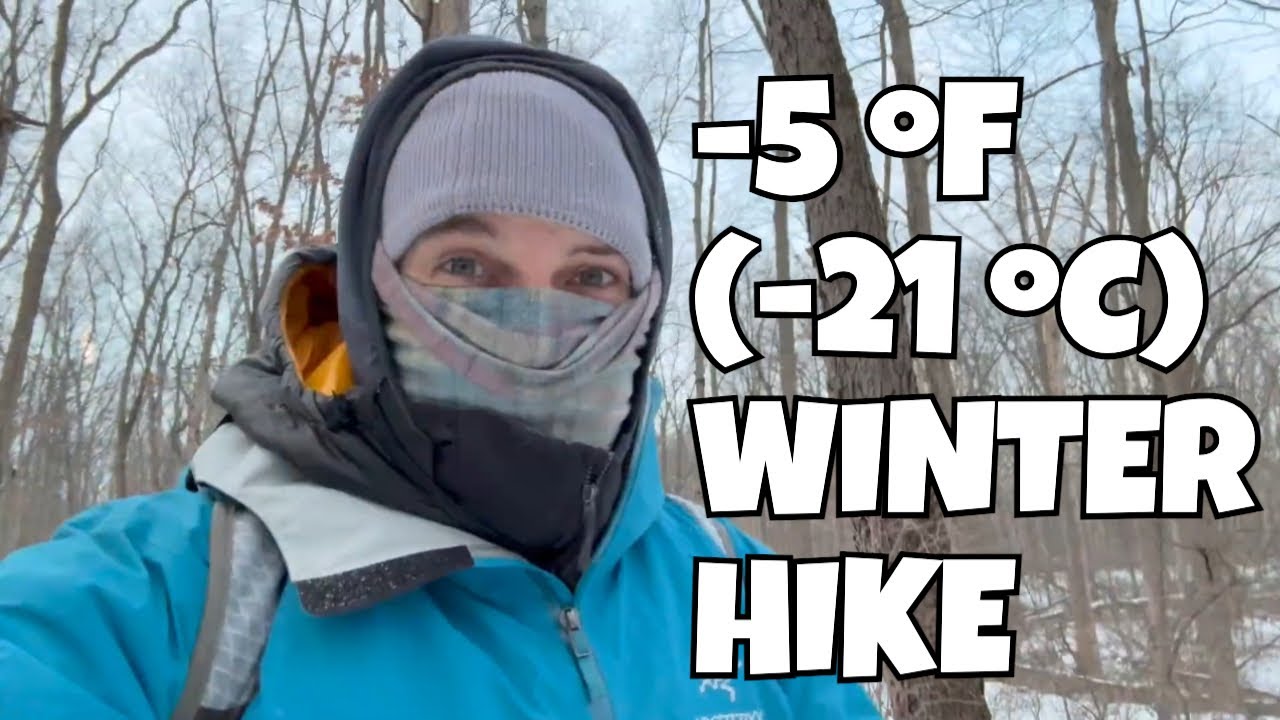 -5°F Winter Hike at Stoney Run County Park | Frozen Nature Trail Loop in Indiana