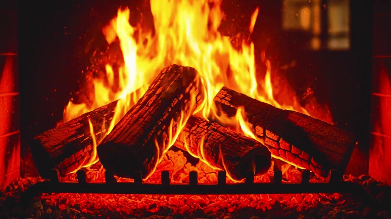 This Cozy Fireplace Will Melt Your Stress Away 🔥 Relaxing Fire Sounds