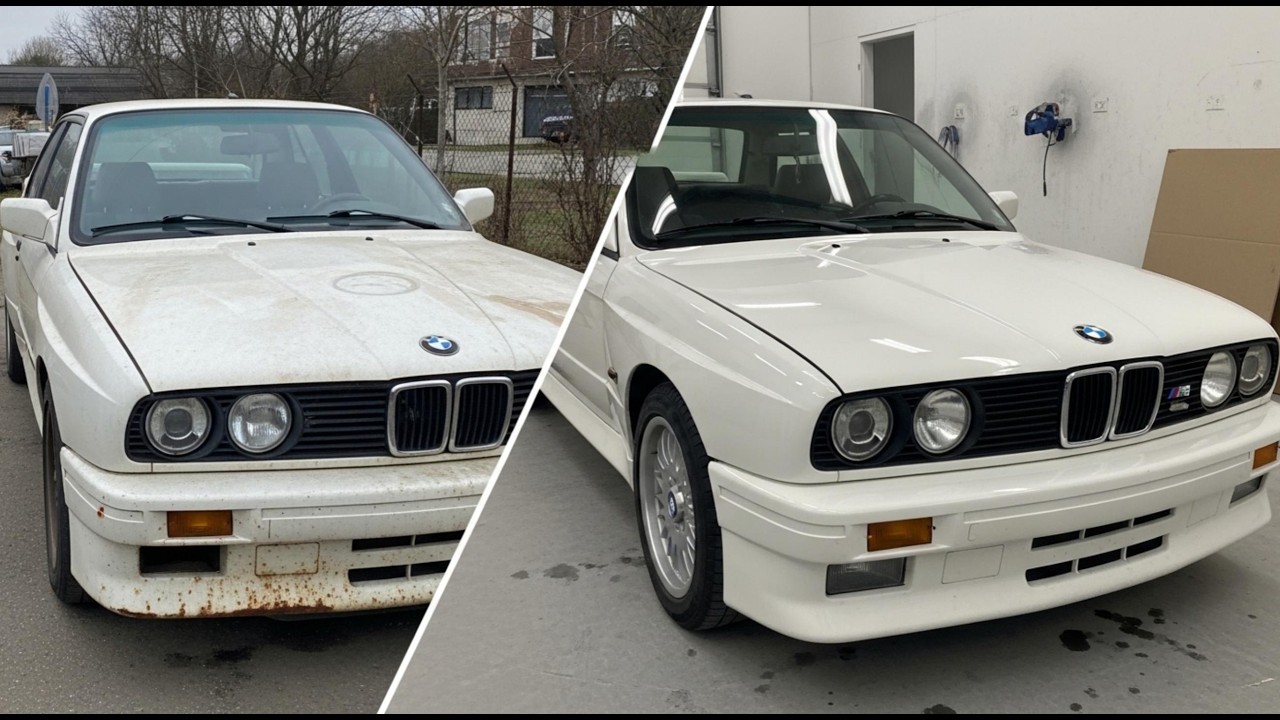 ASMR BMW E30 M3 Full Restoration | Abandoned 1988 E30 M3 to Alpine White Showroom Condition