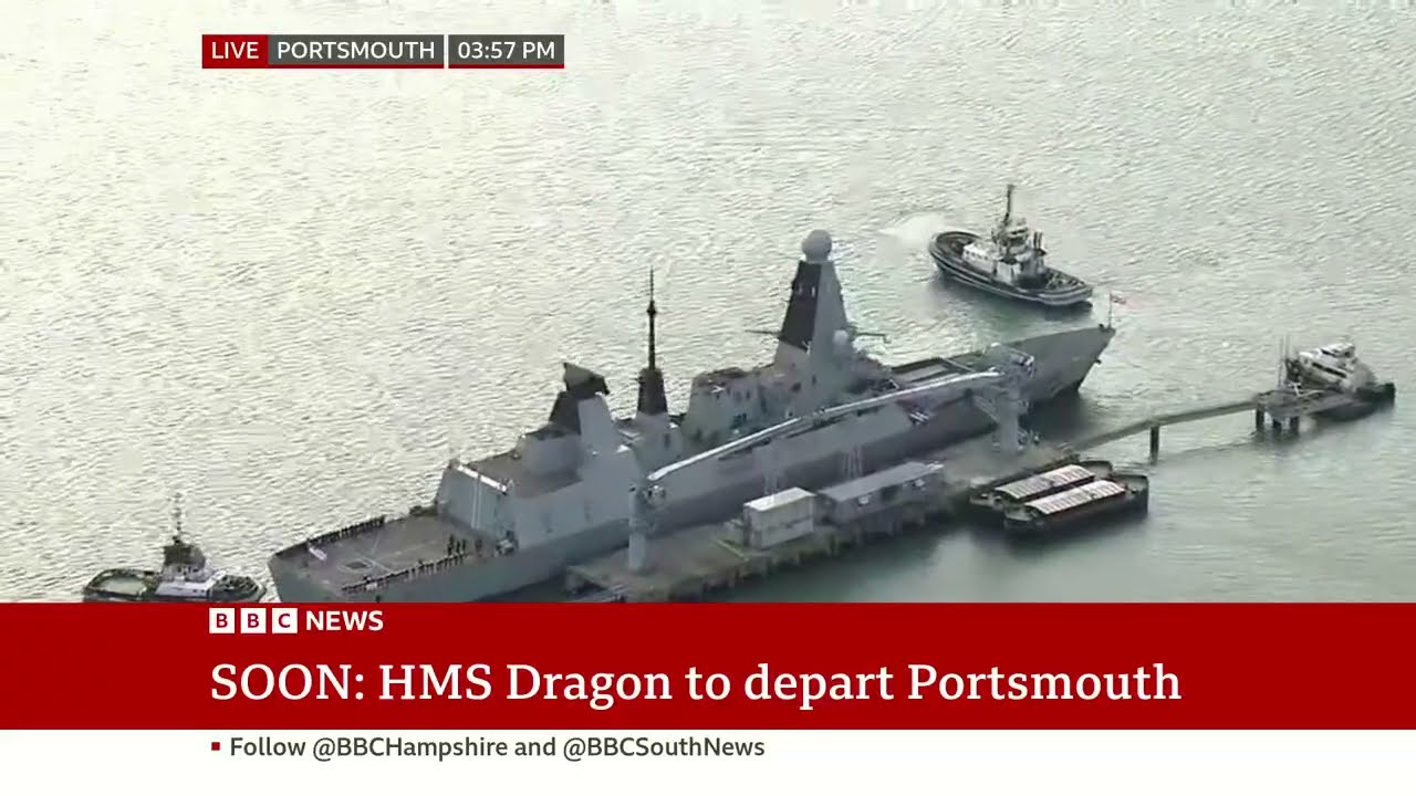 BBC South Today live stream - HMS Dragon departs from Portsmouth (10 March 2026)