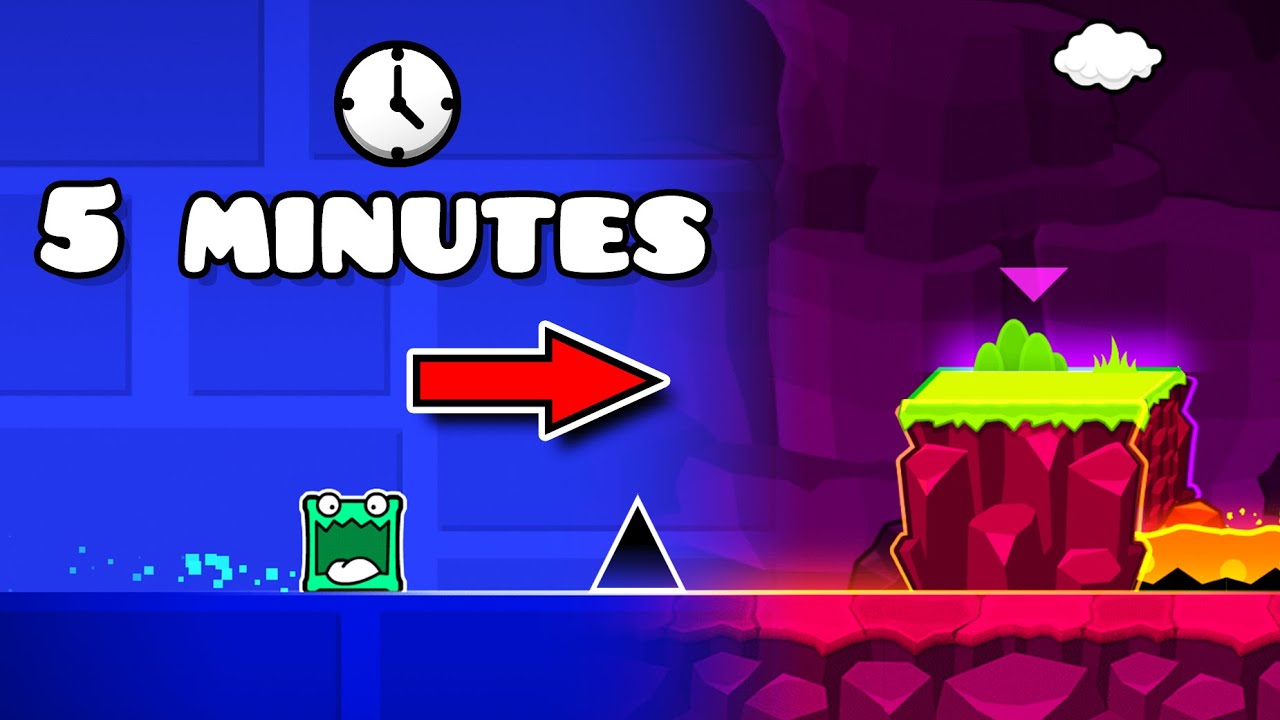 All Official Levels 5 minutes summary | Geometry dash 2.11