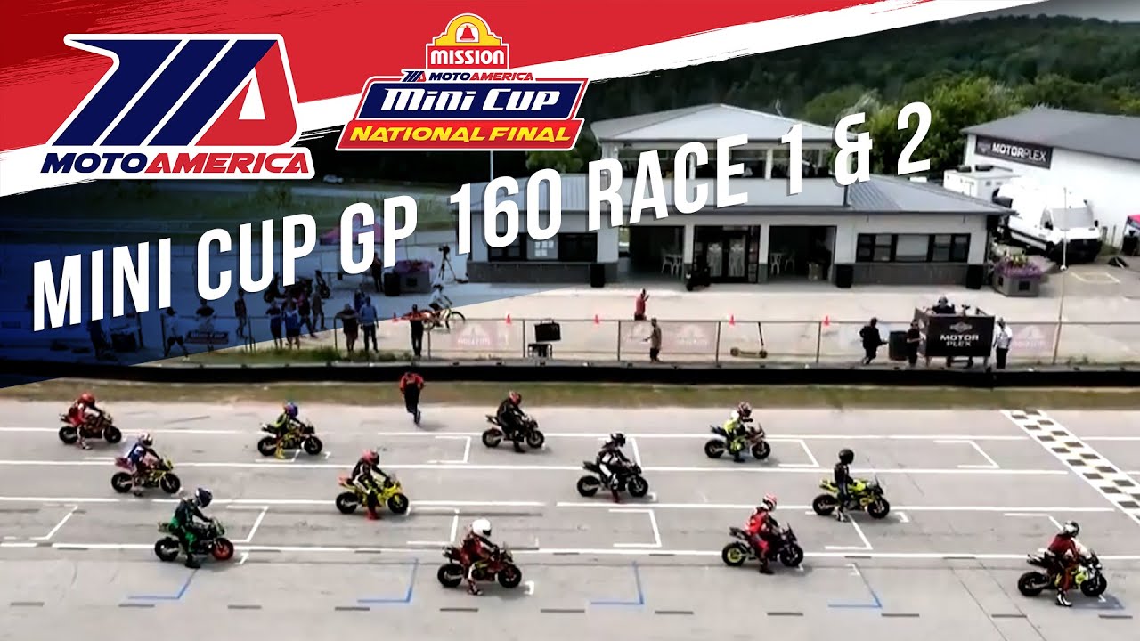 Mission Mini Cup GP 160 Race 1 & 2 at National Final 2025 - FULL RACES | MotoAmerica