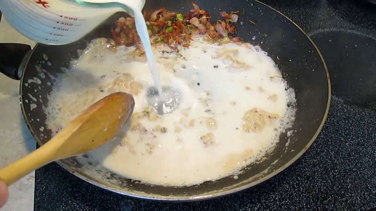 Breakfast Egg Gravy - Bacon Based Recipe - PoorMansGourmet