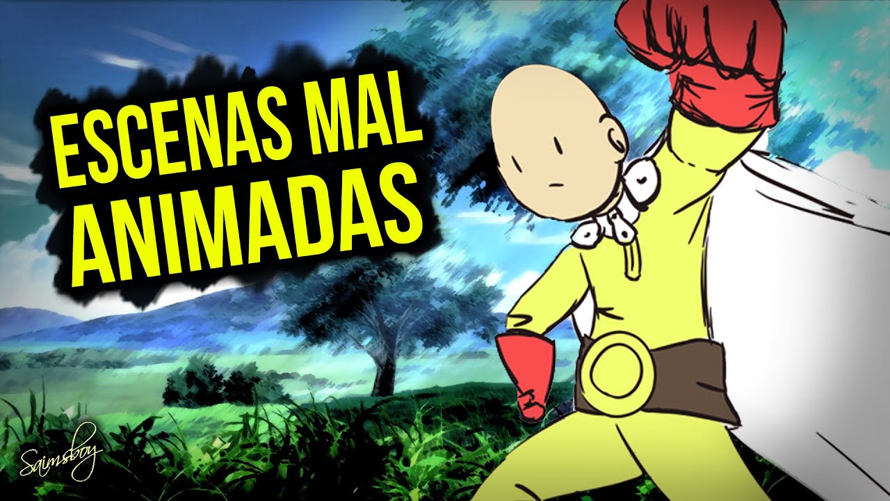 ►Top 9 - Las escenas peor animadas del anime | Saimsboy