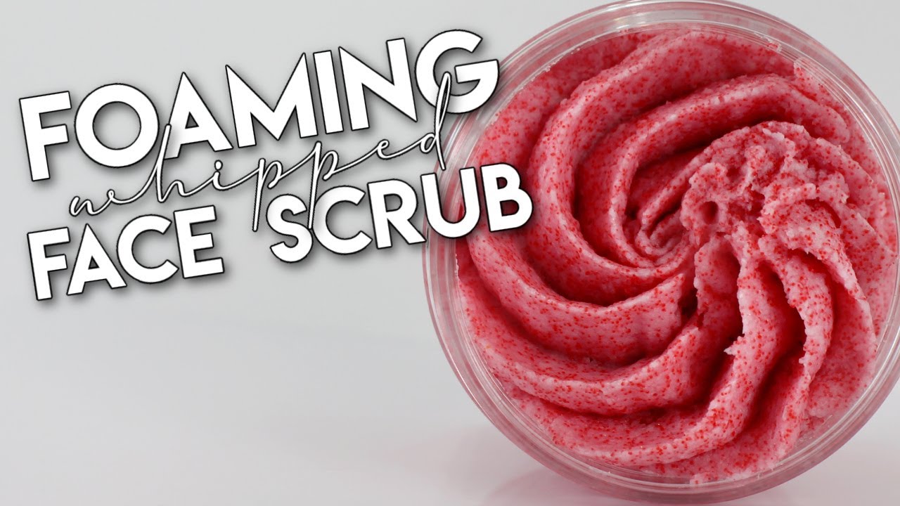 How to Make Foaming Whipped Face Scrub - FREE RECIPE