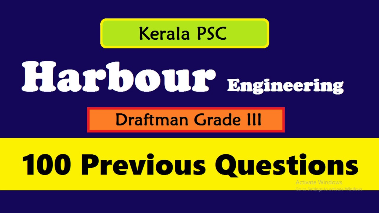 Harbour engineering - 100 questions